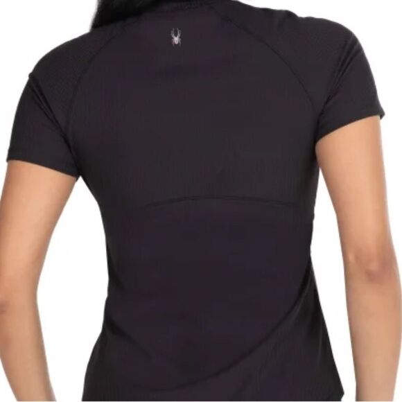 Spyder Women's Ribbed Short Sleeve Tee - Picture 2 of 4
